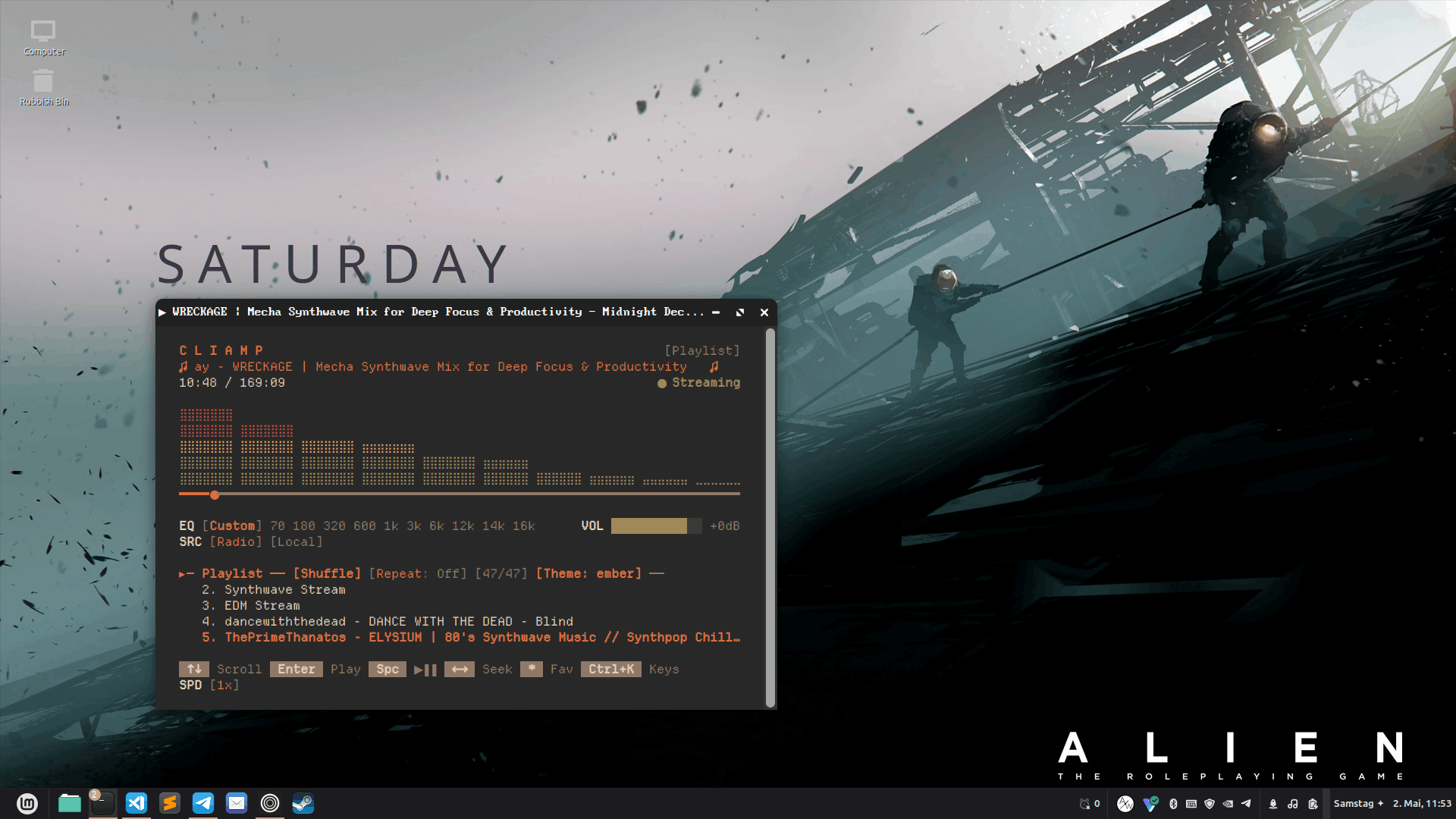 Cliamp Player Screenshot